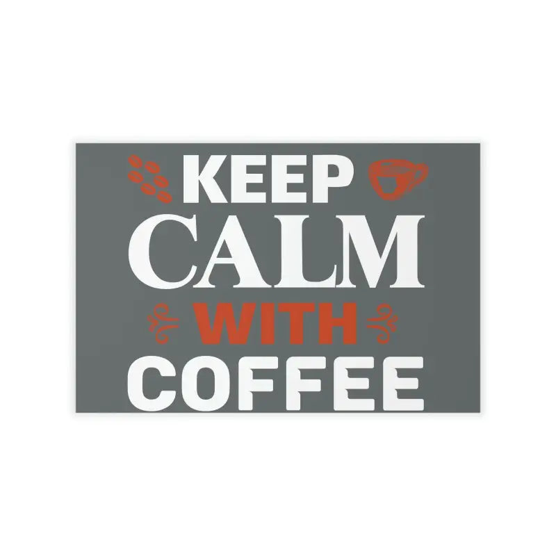 Revamp your Space with Caffeinated Chic Coffee Wall Decals - 36’’ × 24’’ Decal