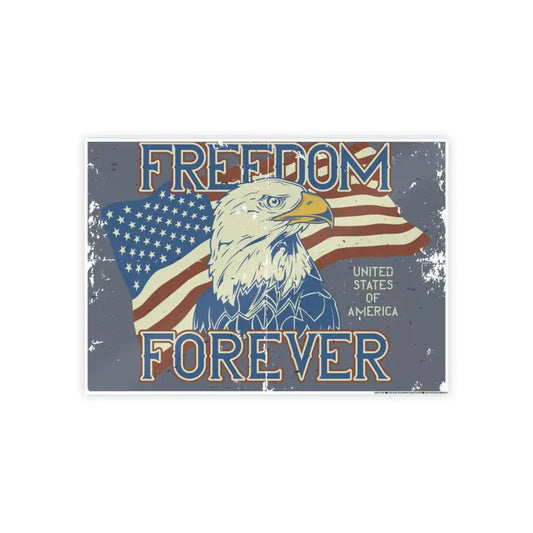 Revamp Your Space With Ultimate Gloss Posters - Freedom Forever! - 23.4’ x 16.5’ (horizontal) / Glossy