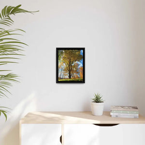 Autumn Season Matte Canvas Black Frame Wall Art - Dipaliz - Posters Prints & Visual Artwork