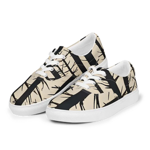 Canvas Shoes Lace-up Tree Silhouette Comfort Style - Dipaliz - Sneakers