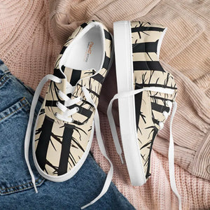 Canvas Shoes Lace-up Tree Silhouette Comfort Style - Dipaliz - Sneakers