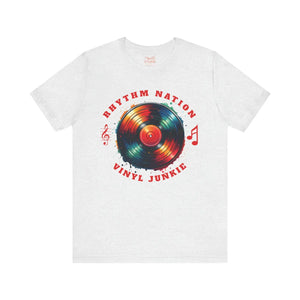 Retro Vinyl Groove Unisex Tee - Cotton Short Sleeve - Dipaliz - T-shirts