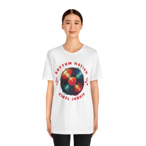 Retro Vinyl Groove Unisex Tee - Cotton Short Sleeve - Dipaliz - T-shirts