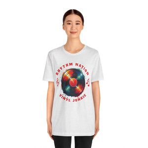 Retro Vinyl Groove Unisex Tee - Cotton Short Sleeve - Dipaliz - T-shirts