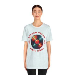Retro Vinyl Groove Unisex Tee - Cotton Short Sleeve - Dipaliz - T-shirts