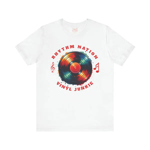Retro Vinyl Groove Unisex Tee - Cotton Short Sleeve - Dipaliz - T-shirts