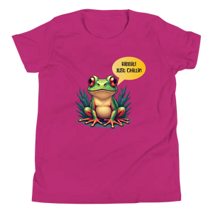 Chillin Frog Youth Short Sleeve Tee Ring-spun Cotton - Dipaliz - T-shirts