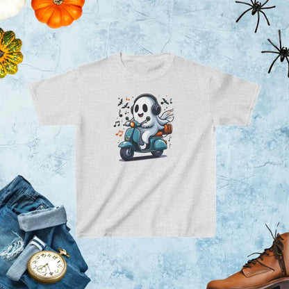 Dogoween Kids Tee for Festive Fun and School Days - Ash / Xs Clothes