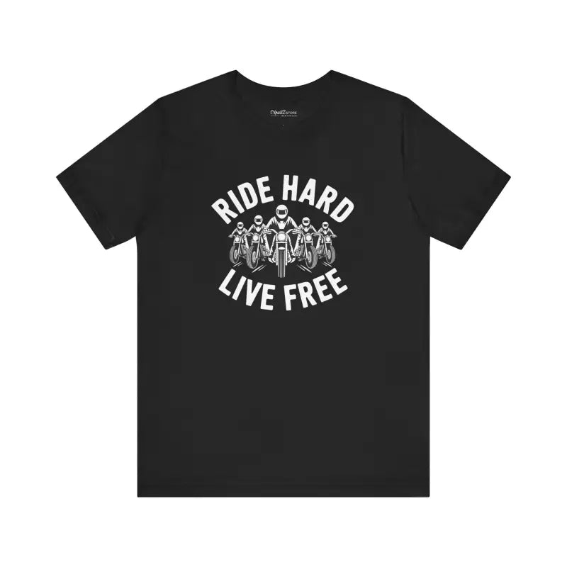 Ride Hard Live Free Unisex Jersey Tee - Style & Comfort - T-shirt