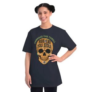 Unique Skull Design Cotton Tee - Edgy Sophistication - Dipaliz - T-shirts