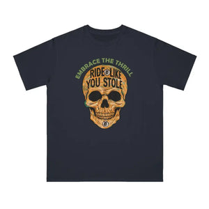 Unique Skull Design Cotton Tee - Edgy Sophistication - Dipaliz - T-shirts