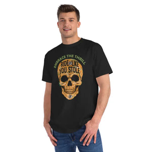Unique Skull Design Cotton Tee - Edgy Sophistication - Dipaliz - T-shirts
