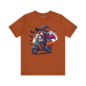 Witchy Scooter Vibes Unisex Halloween Tee - Dipaliz - Autumn / s - T-shirts