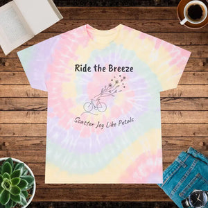 Vibrant Tie-dye Tee Spiral Print Scatter Joy Style - Dipaliz - m / Hazy Rainbow - T-shirts
