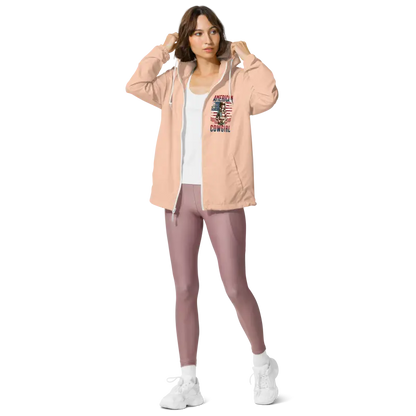 Ride the Winds with Unisex Lightweight Zip Windbreaker - Blush/white Zipper / Xs Jackets