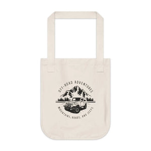 Eco-friendly Canvas Tote - Jeep Mountain Adventure - Dipaliz - Bags