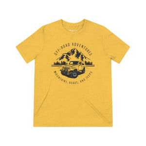 Rugged Jeeps Adventure Triblend Tee - Ultimate Road - Dipaliz - T-shirts