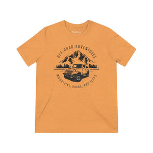 Rugged Jeeps Adventure Triblend Tee - Ultimate Road - Dipaliz - T-shirts