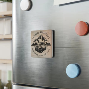 Premium Square Porcelain Magnet - Glossy Elegant Design - Dipaliz - White / 2’’ x / Home Decor