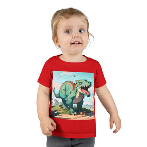Green Dinosaur Toddler T-shirt - Roar-some Adventure Tee - Dipaliz - Red / 4t - Baby & Clothing