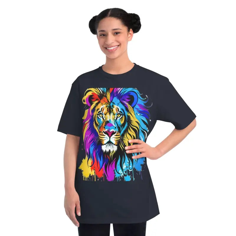 Roar in Style with Majestic Lion Organic Unisex Classic Tee - T-shirt