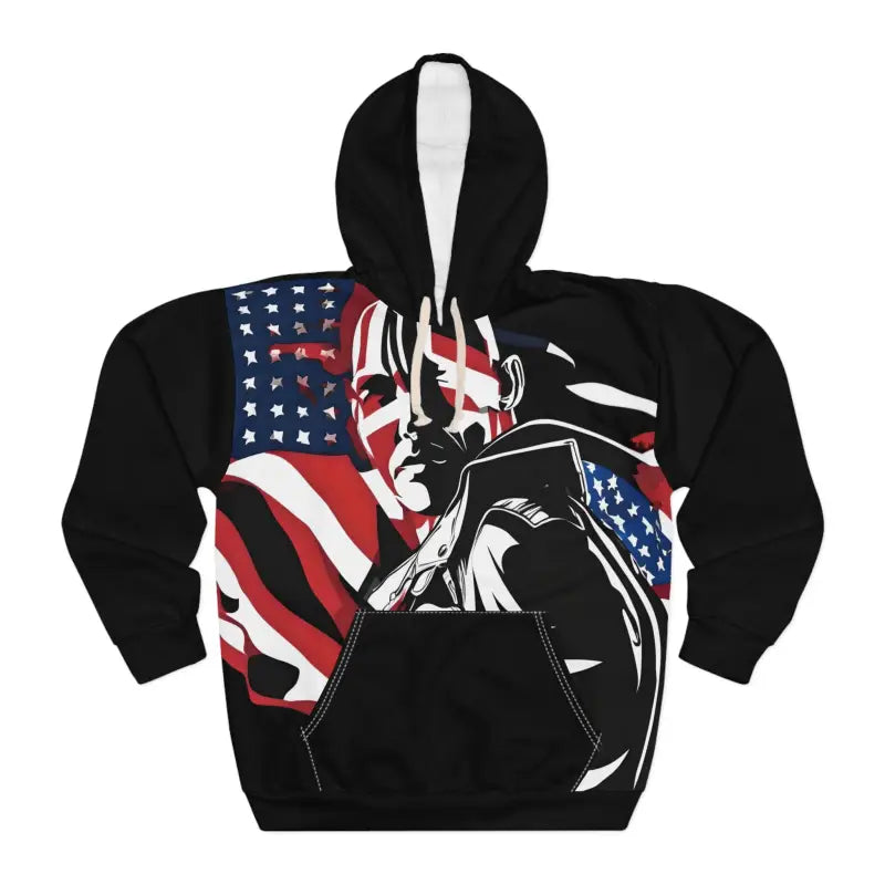 Patriotic Pullover Hoodie: Rock American Pride in Style - All Over Prints