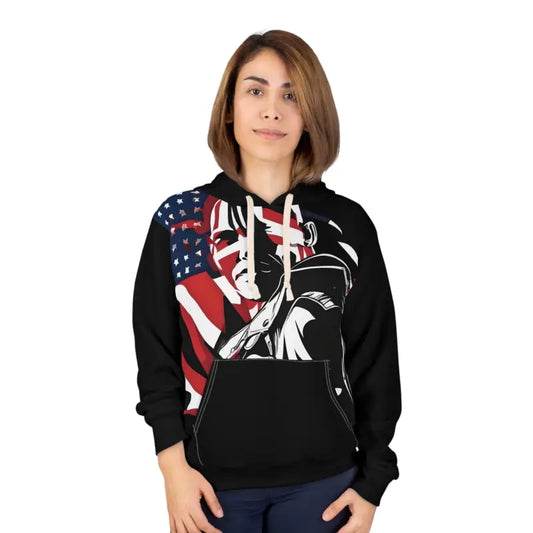 Patriotic Pullover Hoodie: Rock American Pride in Style - s All Over Prints