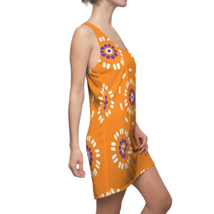 Floral Racerback Dress - Vivid Pattern Style - Dipaliz - Dresses