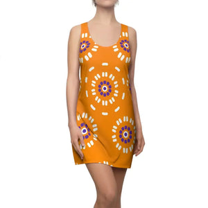 Floral Racerback Dress - Vivid Pattern Style - Dipaliz - Xs - Dresses