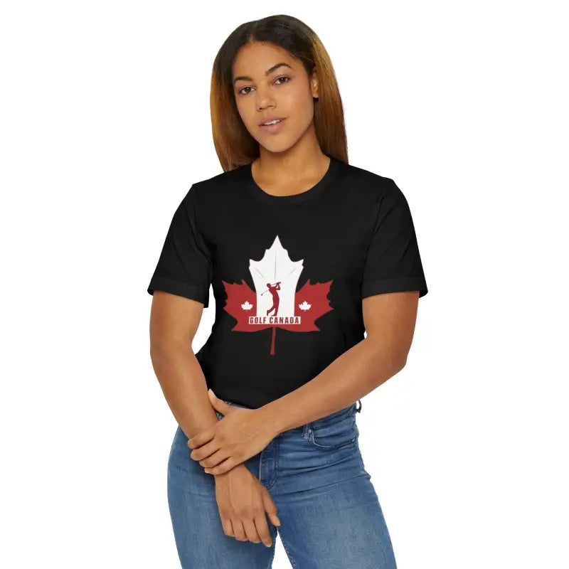 Rock Canada Day with Golf Unisex Jersey Tee - T-shirt