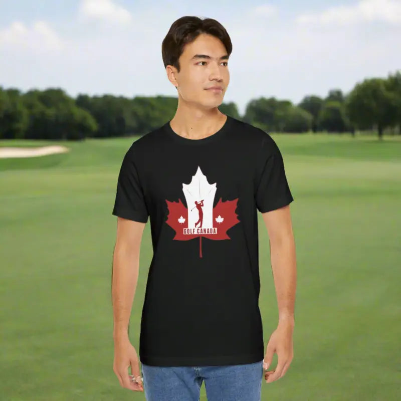 Rock Canada Day with Golf Unisex Jersey Tee - T-shirt