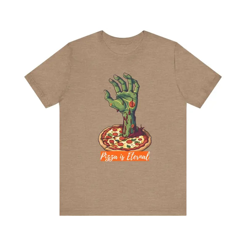 Zombie Hand Pizza Tee: Unleash Eternal Style! - T-shirt