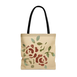 Aop Tote Bag Rose Flowers Vibrant Runway Style Dipaliz - Bags