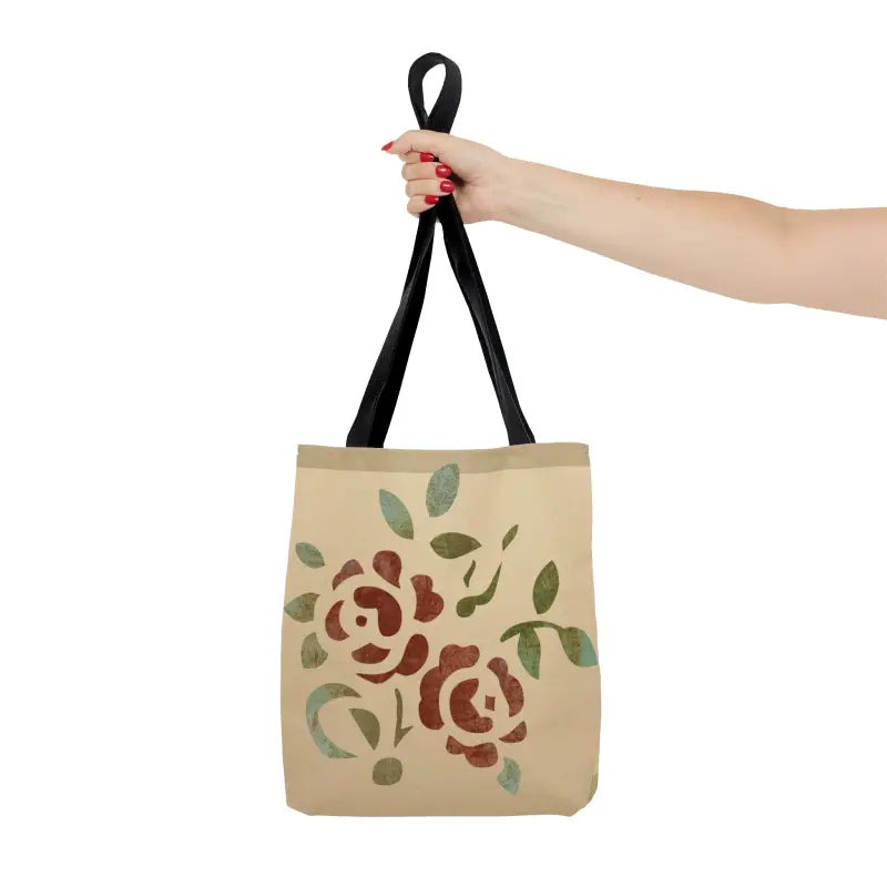 Bloom with Style: Rose Aop Tote Bag for Every Outfit - Small Bags