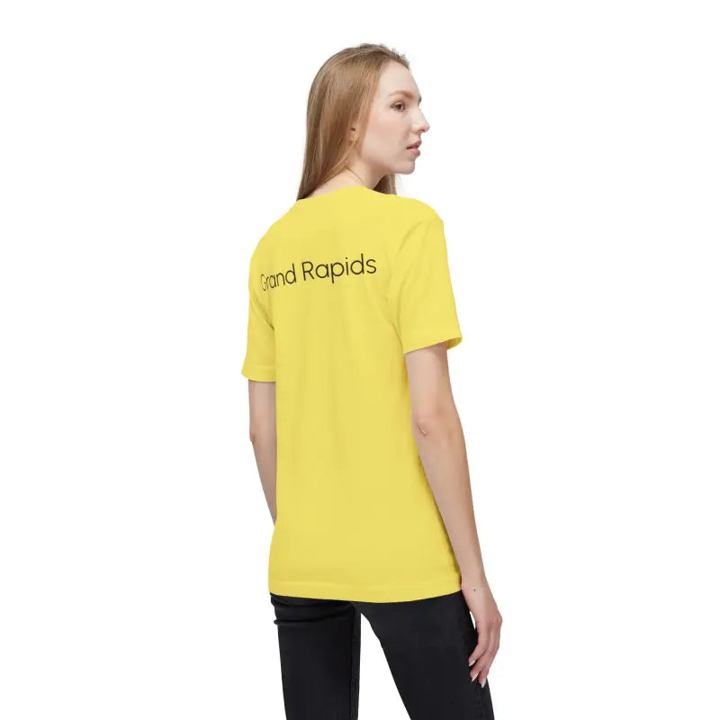 Rock the Grand Rapids Skyline in a Trendy Unisex Cotton Tee - T-shirt