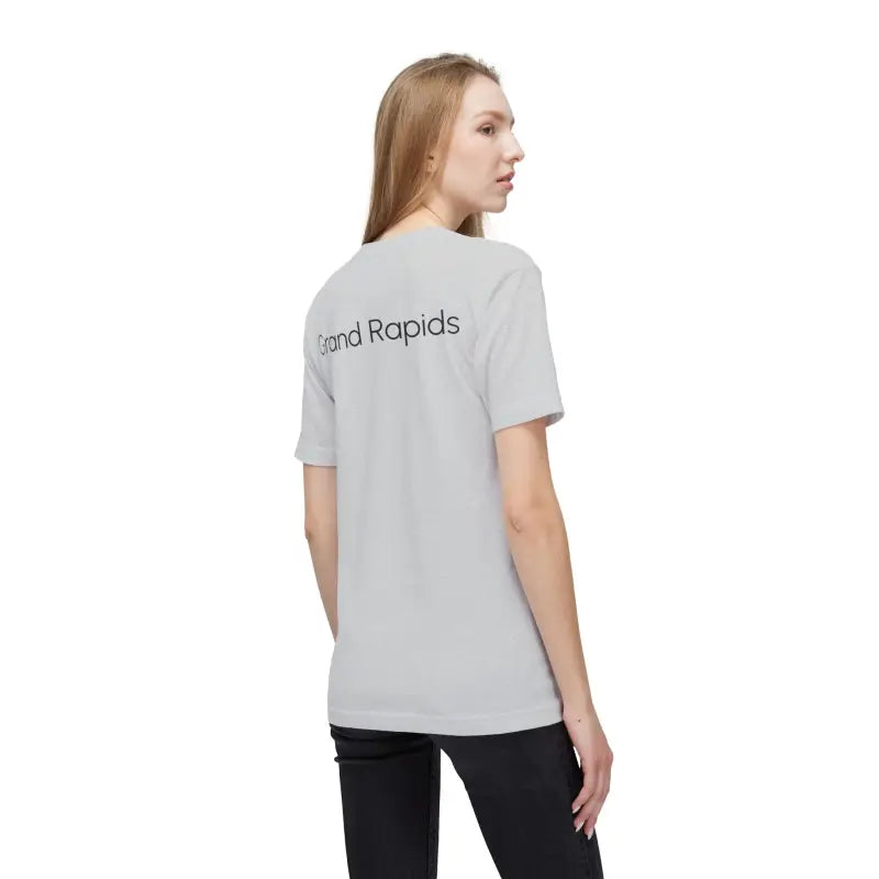 Rock the Grand Rapids Skyline in a Trendy Unisex Cotton Tee - T-shirt