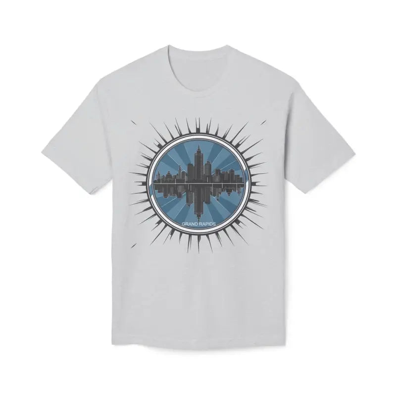 Rock the Grand Rapids Skyline in a Trendy Unisex Cotton Tee - T-shirt