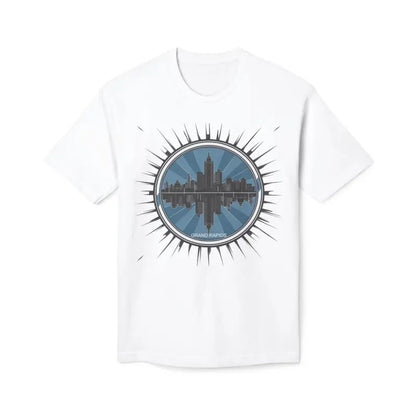 Rock the Grand Rapids Skyline in a Trendy Unisex Cotton Tee - T-shirt