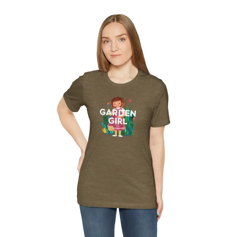 Rock your Garden Vibes with the Plant Lovers Tee! - Heather Olive / s T-shirt