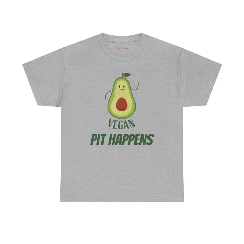 Rock the Guac: Vegan Pit Happens Heavy Cotton Tee - T-shirt