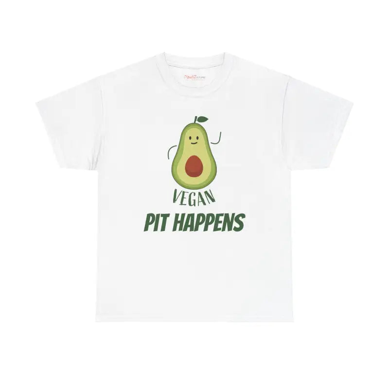 Rock the Guac: Vegan Pit Happens Heavy Cotton Tee - T-shirt