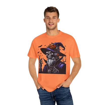 Rock Halloween in a Comfort Colors Skeleton Witch Tee - T-shirt