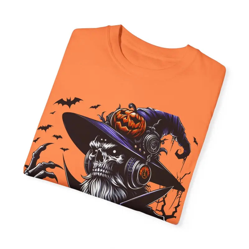 Rock Halloween in a Comfort Colors Skeleton Witch Tee - T-shirt