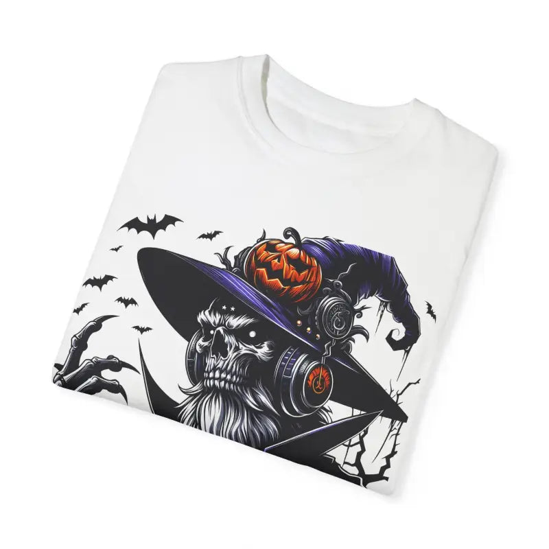 Rock Halloween in a Comfort Colors Skeleton Witch Tee - T-shirt