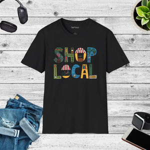 Unisex Softstyle Tee - Rock Local Vibes - Dipaliz - Black / s - T-shirts