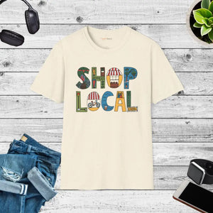 Unisex Softstyle Tee - Rock Local Vibes - Dipaliz - Natural / s - T-shirts