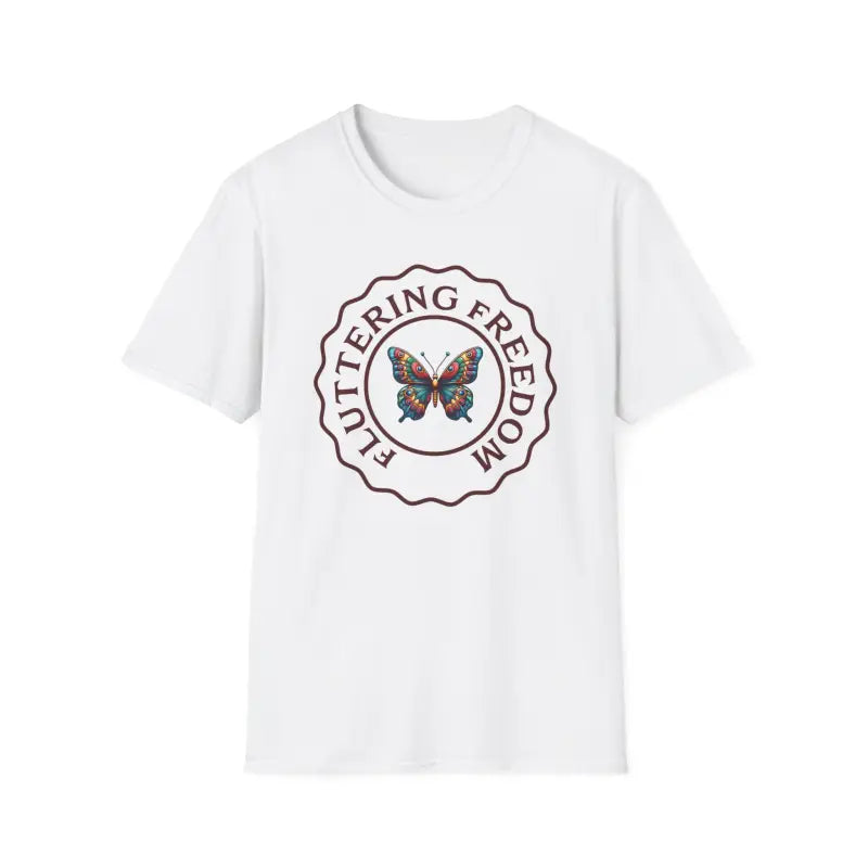 Elevate your Style with the Softstyle Fluttering Freedom Butterfly Tee - T-shirt