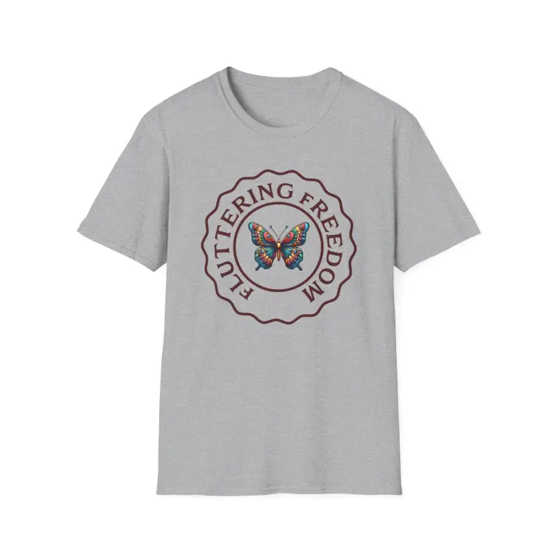 Elevate your Style with the Softstyle Fluttering Freedom Butterfly Tee - T-shirt