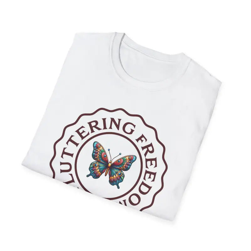 Elevate your Style with the Softstyle Fluttering Freedom Butterfly Tee - T-shirt