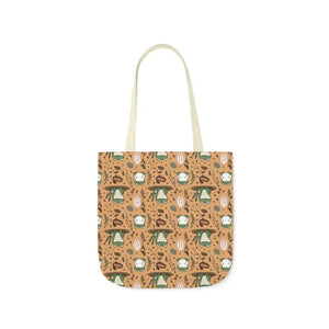 Frog Canvas Tote Bag - Playful Print Shopping Carry All - Dipaliz - Totes